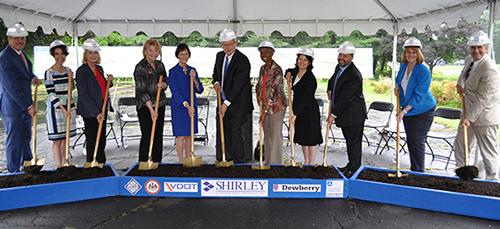 State and local leaders break ground on Route 7 improvements.